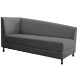 Diva Recamier Heitor 160cm Lado Direito Linho - Amarena Móveis Cinza Escuro