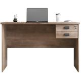 Mesa Para Escritorio 120x74 2 Gavetas 127073 Castanho Mobel