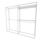 Arara Closet, Industrial, Aberto Com 12pçs Branco Fbbrb52