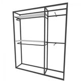 Arara Closet, Industrial, Aberto C/14pçs Preto E Branco