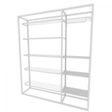 Arara Closet, Industrial, Aberto Com 17pçs Branco Fbbrb310