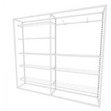 Arara Closet, Industrial, Aberto Com 13pçs Branco Fbbrb593