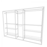 Arara Closet, Industrial, Aberto Com 13pçs Branco Fbbrb365