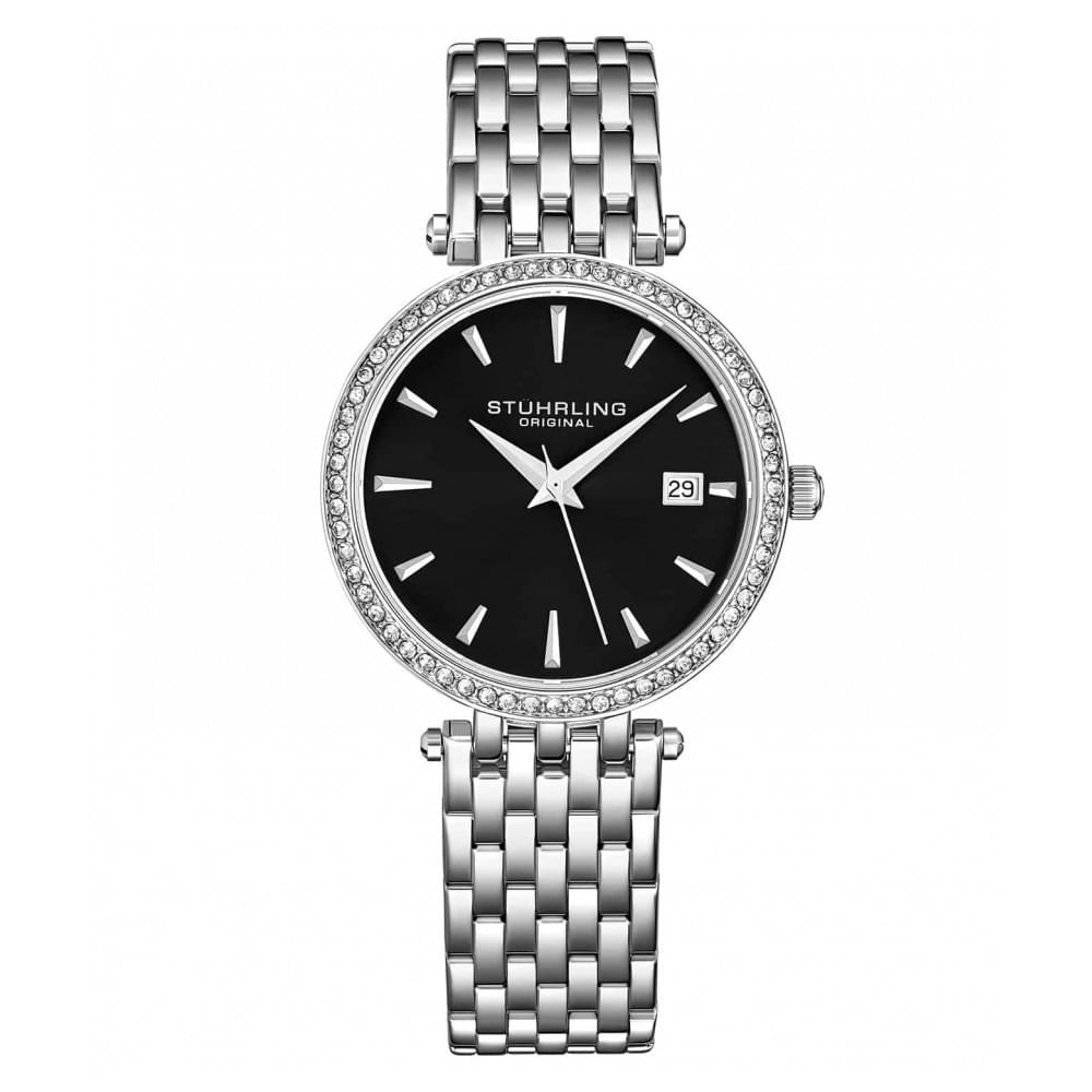 Relogio Masculino Stuhrling Classico 3929 Quartzo 34mm, Prata