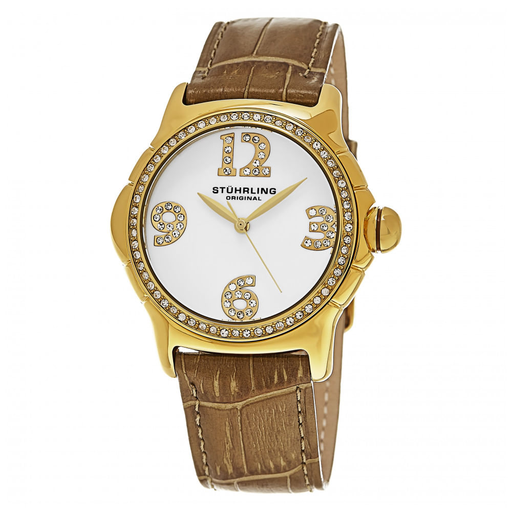 Relogio Feminino Stuhrling Chique 592 Quartzo 38mm, Dourado