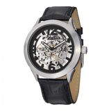 Relogio Masculino Stuhrling Skeleton 765.01 Quartzo 45mm, Preto