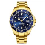 Relogio Masculino Stuhrling Aquadiver 3950 Quartzo 42mm, Dourado