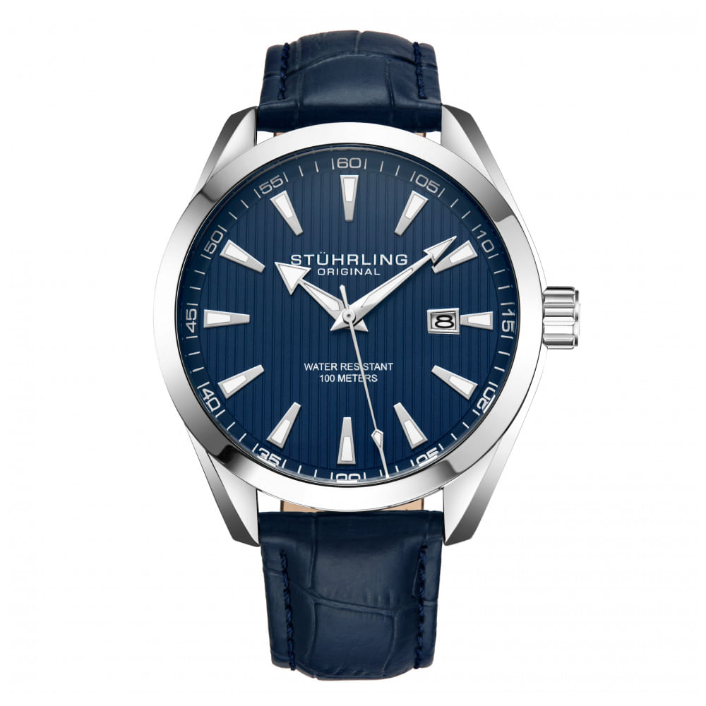 Relogio Masculino Stuhrling Forte 3953 Quartzo 42mm, Azul