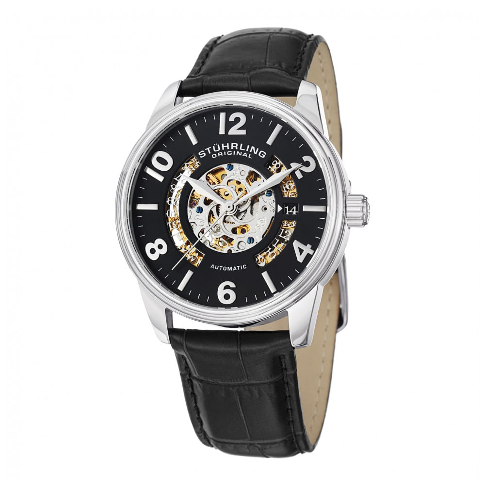 Relogio Masculino Stuhrling Legacy 649 Automatico 42mm, Preto