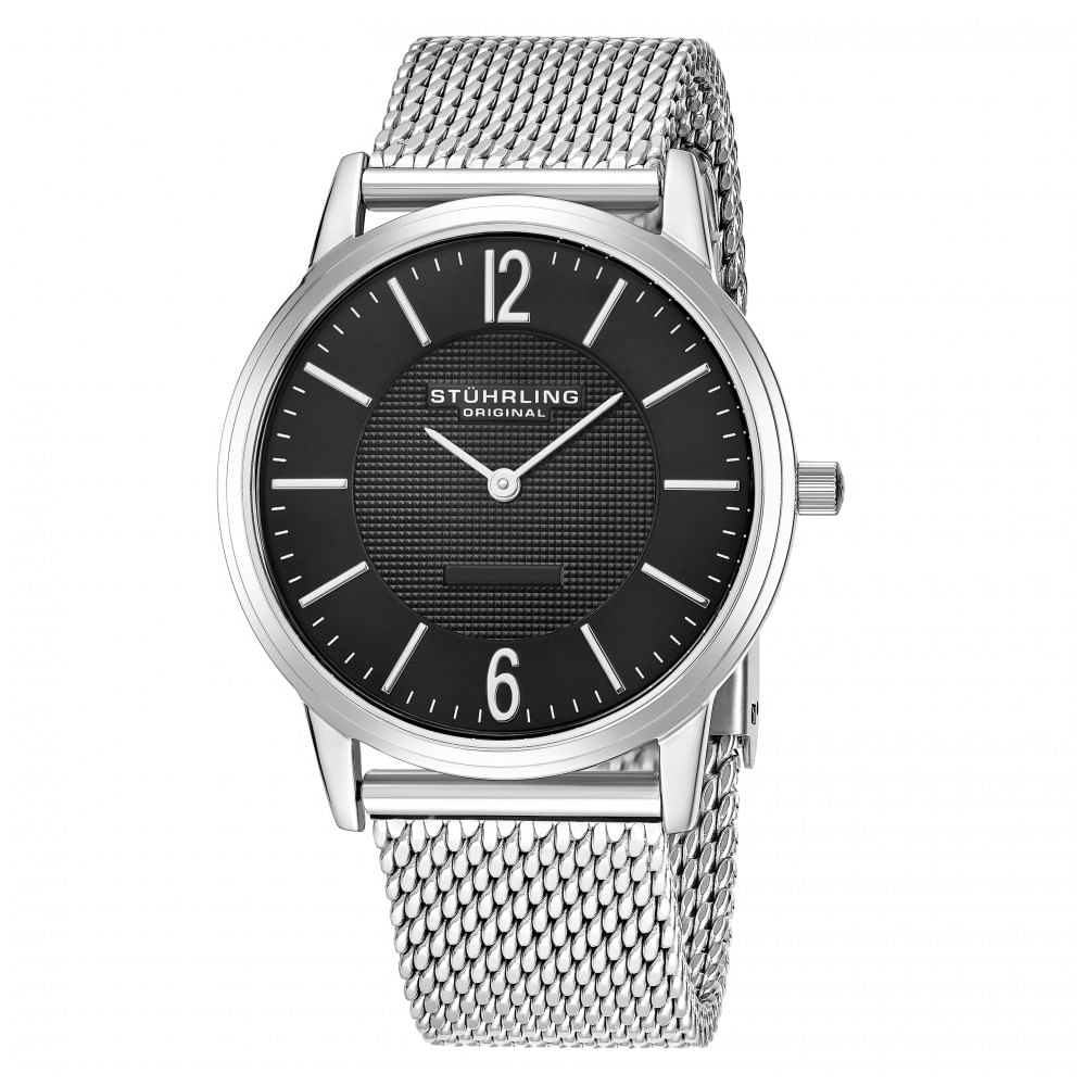 Relogio Masculino Stuhrling Somerset Elite 122 Quartzo 38mm, Prata