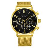 Relogio Masculino Stuhrling Monaco 3932 Quartzo 41mm, Dourado