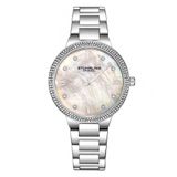 Relógio Stuhrling Carrara 3907 38mm Com Mostrador Prateado E Pulseira De Aço Inoxidável Prata