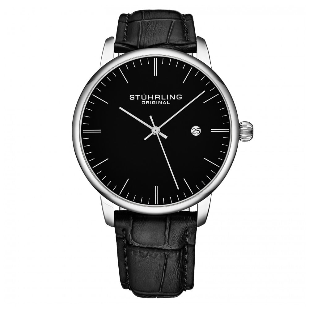 Relogio Masculino Stuhrling Rasa 3997a Quartzo 40mm, Preto