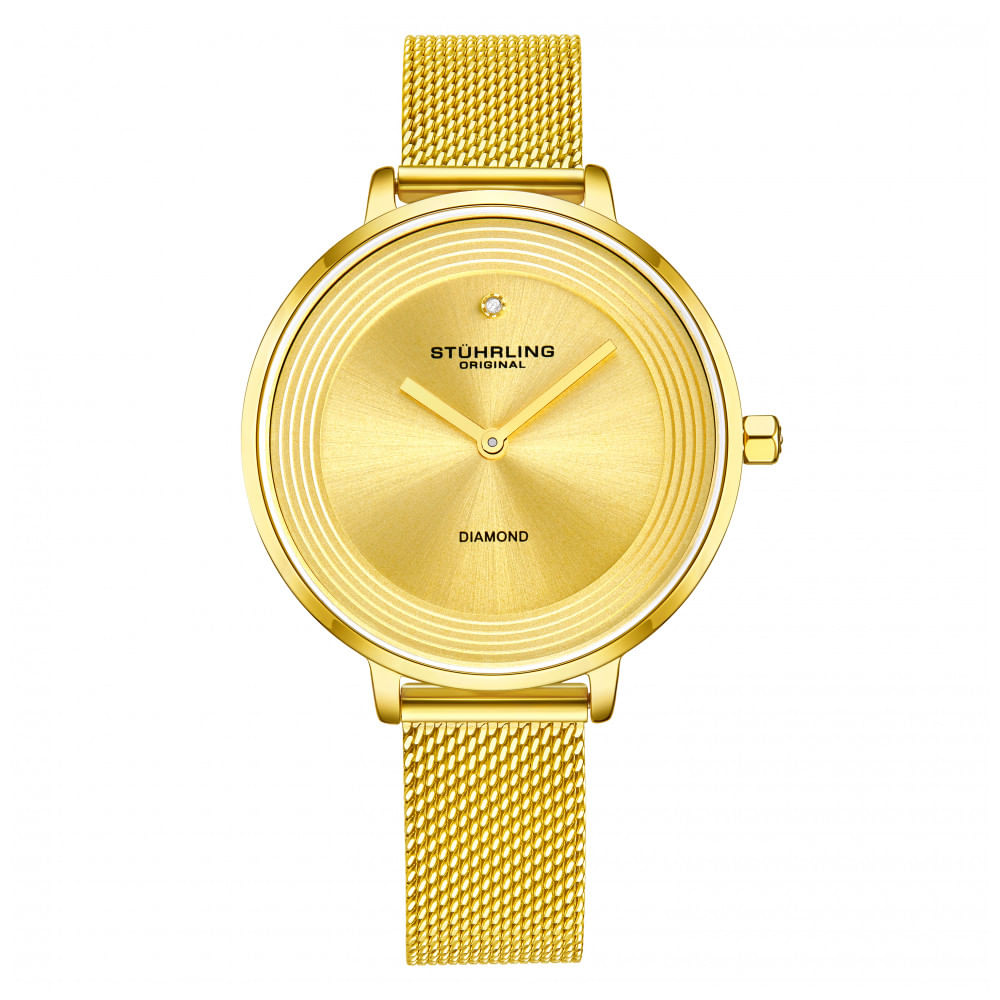 Relogio Feminino Stuhrling Sinfonia 3946 Quartzo 37mm, Dourado