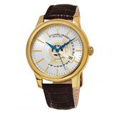 Relogio Masculino Stuhrling Sinfonia 787 Quartzo 42mm, Marrom E Dourado