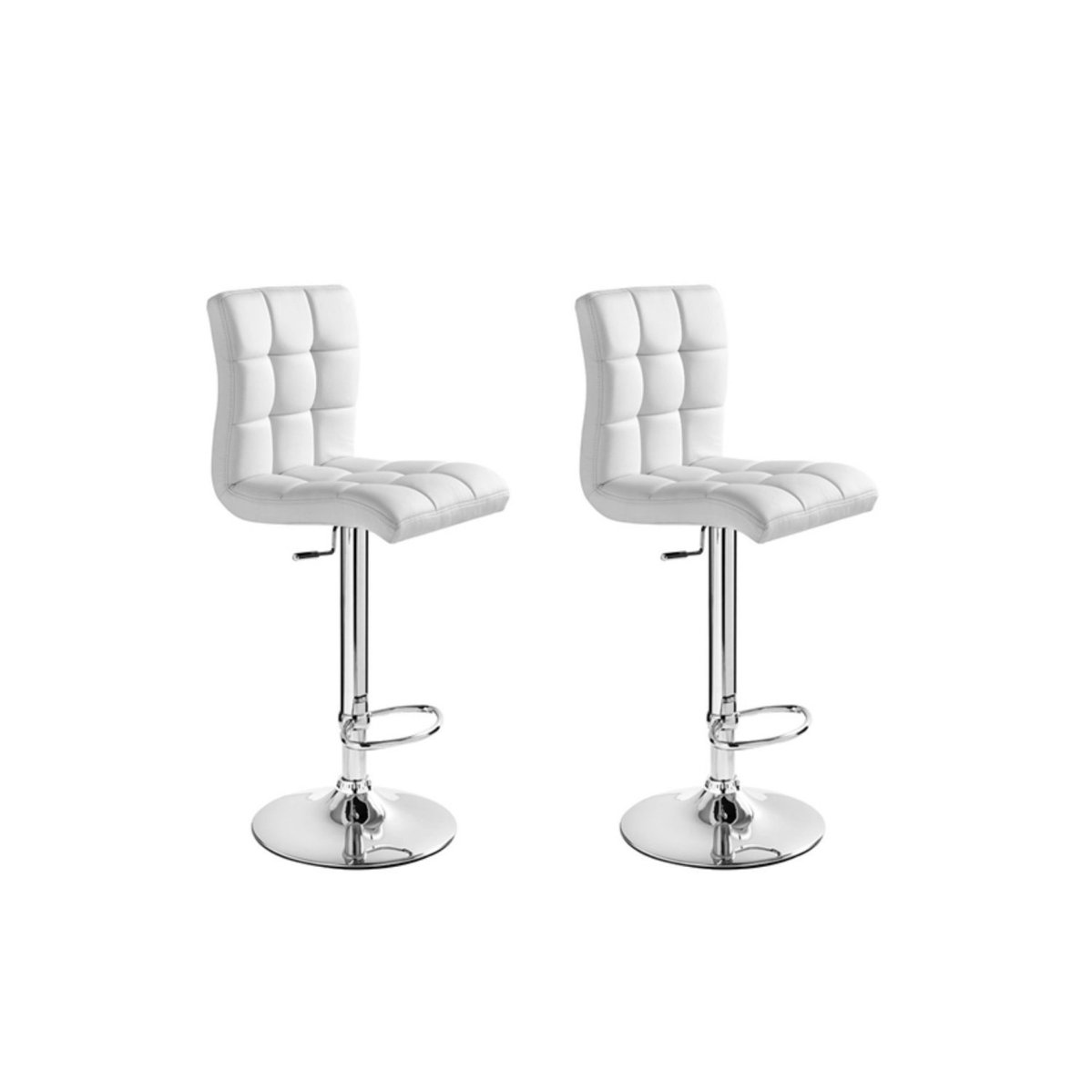 Kit 2 Banquetas Bar Stool Comfort Branco