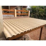 Kit Com 20 Telhas Pvc Colonial 328x86cm Permatti Marfim