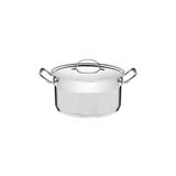 Caçarola Tramontina Professional Funda Em Aço Inox Fundo Triplo Com Tampa Plana Detalhe Satinado 16 Cm 1,8 L - 62624/160