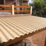 Kit Com 15 Telhas Pvc Colonial 328x86cm Permatti Marfim