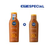 Nivea Sun Kit Protetor Solar Protect &amp; Bronze Fps30 200ml + 125ml