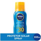 NIVEA SUN Protetor Solar Spray Protect & Toque Seco 200ml FPS30