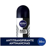 Desodorante Antitranspirante Roll On Nivea Invisible For Black &amp; White 50ml