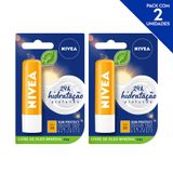 NIVEA Protetor Solar Hidratante Labial Sun Protect Alta Proteção FPS 30 4,8 g  - 2 unidades