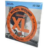 Encordoamento Guitarra 10-52 Exl140 D&#39;addario Nickel Wound