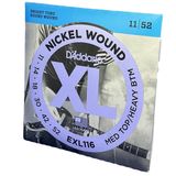 Encordoamento Guitarra 11-52 Exl116 D&#39;addario Nickel Wound