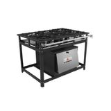 Fogão Industrial 6 Bocas Com Forno 3qd 3qs Baixa Pressão