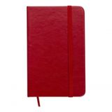 Caderneta Tipo Moleskine Bolso Anotações Couro Sintético Cor Vermelho
