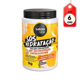 Kit C-06 Salon Line Tô Podendo Bio Reconstrução Máscara 1kg