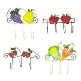 Gancho Ferro Chapeu Bolsa Bone Cozinha Jardim Enfeite Fruta Legume Pendura Kit Com 4 (pt-c-l)