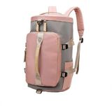 Bolsa Mala Viagem Esportiva Fitness Academia Vira Mochila Cor:rosa