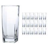 Copo Vidro 320ml (suco, Água) Bali Kit Com 18 Transparente