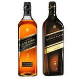 Whisky Kit Jhonnie Walker - Black Label 1l + Double Black 1l