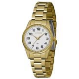 Relógio Lince Feminino Dourado 32mm 50m