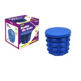 Balde Gelo Silicone Ice Magic Cube Azul 13cm - 120 Cubos