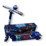 Patinete Infantil Homem Aranha Led 3 Rodas Metal