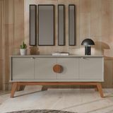 Buffet Aparador Paris 4 Portas 168cm Gianduia/nature