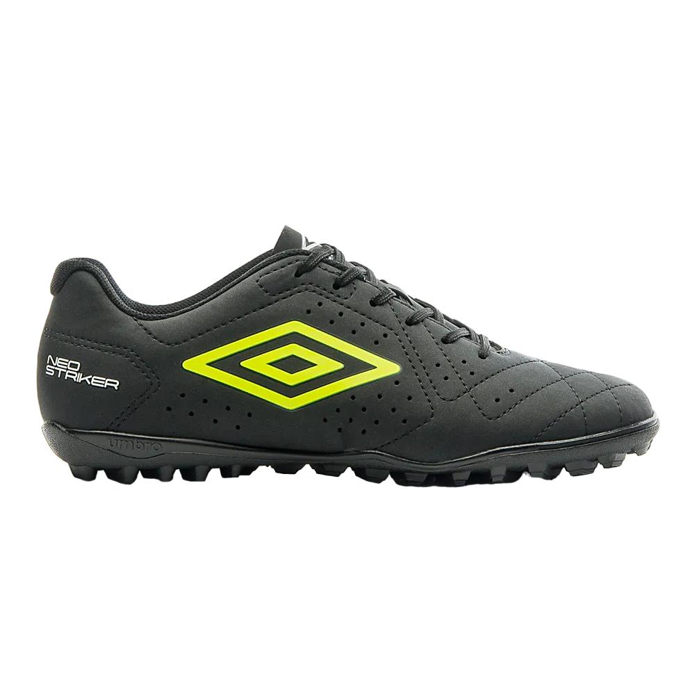 Chuteira Umbro Society Neo Striker Preto/limao 039