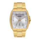 Relógio Orient Masculino Dourado Ggss1018 S2kx Retangular