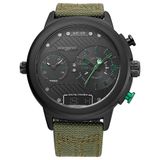 Relógio Masculino Weide Anadigi Wh6405b - Preto E Verde