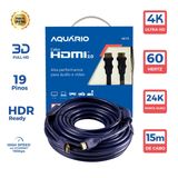 Cabo Hdmi 2.0 15 Metros 4k Full Hd 3d Blindado Aquário 4k15