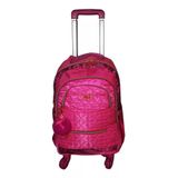 Kit Mochila Rodinhas 360 Com Lancheira Estojo Mc 4005 Rosa