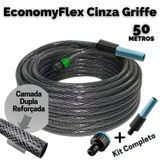 Mangueira Para Jardim Trançada Cinza Griffe 50m Duraflex