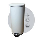 Lixeira Com Pedal 30l Opaque Branca