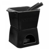 Aparelho Fondue 6 Pç P/2 Pessoas Quadratto Preto 18027 Wolff