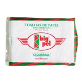 Toalha De Papel Branco Tipo Americana 25cm X 36 Cm Com 500 Unidades Big Pel