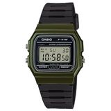 Relógio Unissex Casio Vintage F91wm 3adf Verde Digital